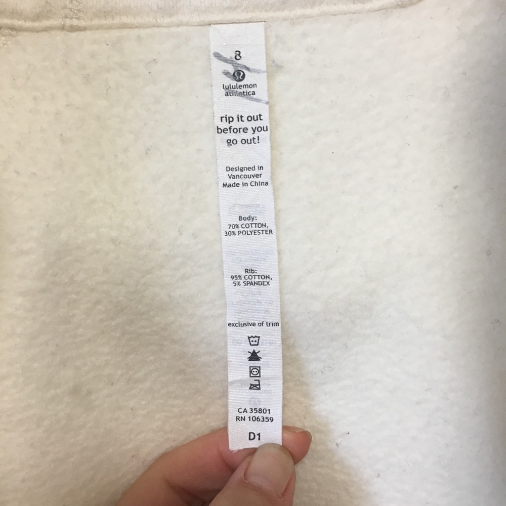 Lululemon Scuba Hoodie Rare Print Polar & Black 8 - Picture 8 of 8